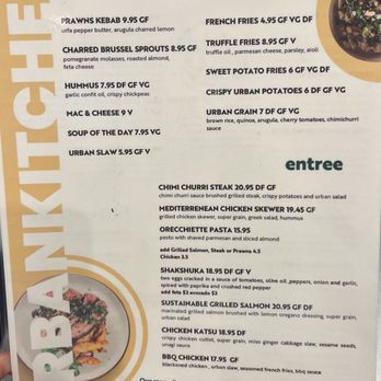 Urban Kitchen - menu front - American Near Me - Burlingame, California Urban Kitchen - menu front - American Near Me - Burlingame, California