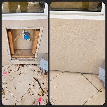 iPatch - This customer decided to move the doggy to a different area. So we made the old one disappear! - Drywall Installation & Repair Near Me iPatch - This customer decided to move the doggy to a different area. So we made the old one disappear! - Drywall Installation & Repair Near Me