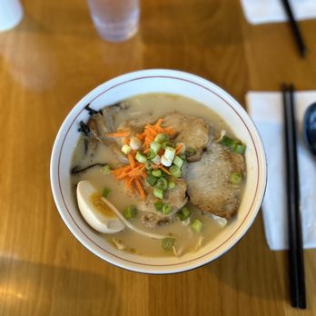 Maru Ramen - a bowl of ramen and chopsticks - Ramen Near Me - Ithaca, New York