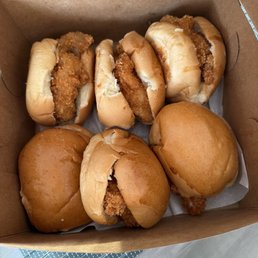 Chicken and fish sandwich Chicken and fish sandwich