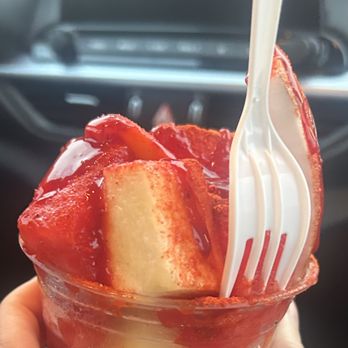 Fruteria Los Trejo - a person holding a fork and a bowl of fruit - Juice Bars & Smoothies Near Me - San Antonio, Texas Fruteria Los Trejo - a person holding a fork and a bowl of fruit - Juice Bars & Smoothies Near Me - San Antonio, Texas