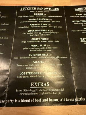 Menu photo 8 Butcher Burger Portland, ME