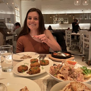 Kyma - Oysters, Zucchini Keftedes, Calamari, Shrimp Santorini - Greek Near Me - New York, New York Kyma - Oysters, Zucchini Keftedes, Calamari, Shrimp Santorini - Greek Near Me - New York, New York