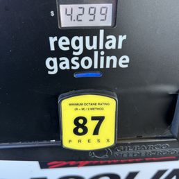 Today's gas price. Regular