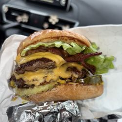 Interstate Dogs - Double Bacon Cheese Burger
