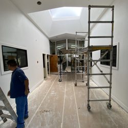 Dry wall repair from flood damage.