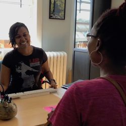 Philadelphia Community Acupuncture - pre-COVID front desk