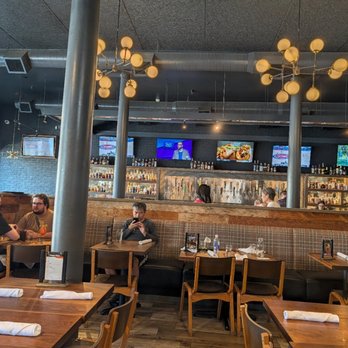 Eureka! - 5 TV screens over bar, all on diff channels. - American Near Me - Mountain View, California Eureka! - 5 TV screens over bar, all on diff channels. - American Near Me - Mountain View, California