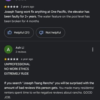 Rancho Management Services - Negative reviews for Joseph Tsang and his incompetence - Property Management Near Me - Vancouver, British Columbia Rancho Management Services - Negative reviews for Joseph Tsang and his incompetence - Property Management Near Me - Vancouver, British Columbia
