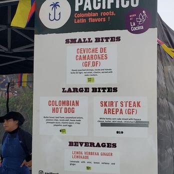 Pacifico - Food stand menu - Latin American Near Me - San Francisco, California
