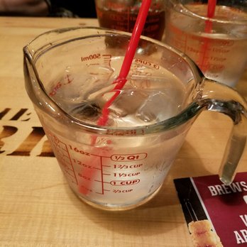The Works - Our water glasses :) - Burgers Near Me - Niagara Falls, Ontario The Works - Our water glasses :) - Burgers Near Me - Niagara Falls, Ontario