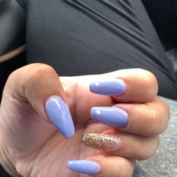 The girl did such a great job of fixing my middle nail but now it stands out since the others werent painted to the top.