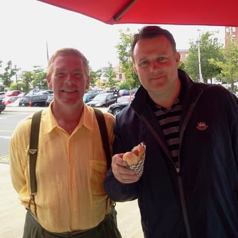Halifax Footlongs - Soon to be Mayor Savage enjoys a Montreal Steamy on the Campaign trail - Hot Dogs Near Me - Halifax, Nova Scotia