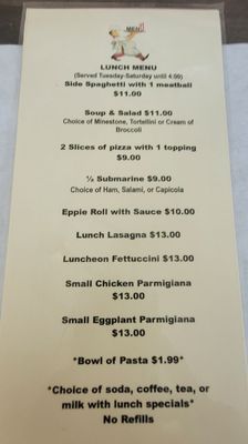 Menu photo 3 Montemaggiore Italian Restaurant Elma, NY Menu photo 3 Montemaggiore Italian Restaurant Elma, NY