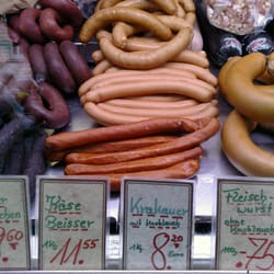 Schinken-Huber Räucher - und Wurstspezialitäten - Schinken Huber auf dem Großneumarkt