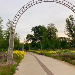 Entrance to the park area in August