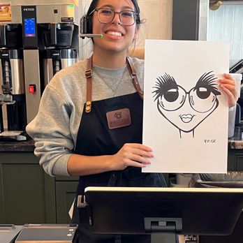 First Cup Coffee - Random caricature - Coffee Roasteries Near Me - Rosenberg, Texas