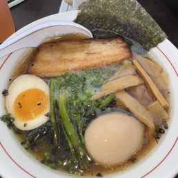 Shoyu Ramen with an extra soy sauce egg Shoyu Ramen with an extra soy sauce egg
