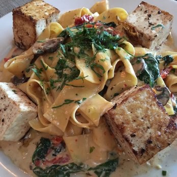Caprice Cafe - Parrp something pasta sub tofu - New American Near Me - Redlands, California