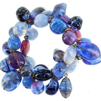 Ellis Antiques - Beautiful European Murano and Venetian blue bead bracelet - Jewelry Near Me - Collingswood, New Jersey Ellis Antiques - Beautiful European Murano and Venetian blue bead bracelet - Jewelry Near Me - Collingswood, New Jersey