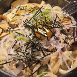 Mushroom udon Mushroom udon