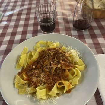 Trattoria Sabatino - Pappardelle al Sugo - Tuscan Near Me - Florence, FI Trattoria Sabatino - Pappardelle al Sugo - Tuscan Near Me - Florence, FI