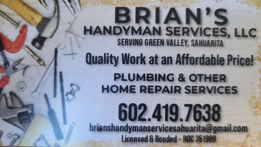 Slide of Brian’s Handyman & Home Repair Services