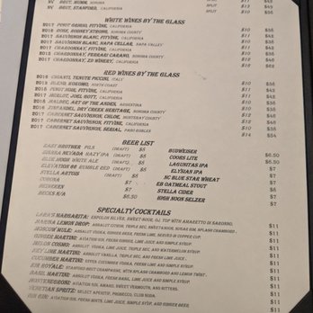 Lara’s Fine Dining - Drink list as of 03/01/2020 - Italian Near Me - Richmond, California Lara’s Fine Dining - Drink list as of 03/01/2020 - Italian Near Me - Richmond, California
