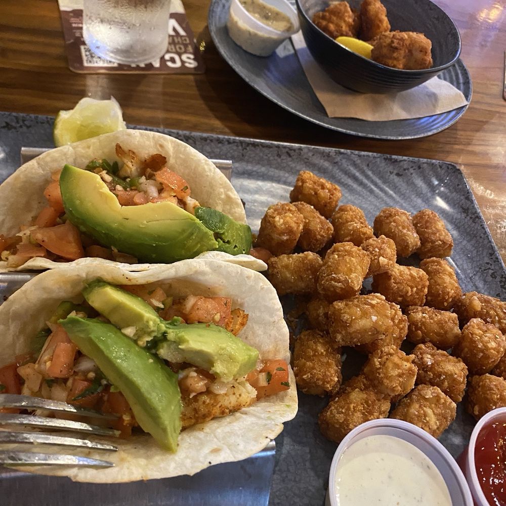 Fish tacos special, favorite grouper bites & tater tots! Fish tacos special, favorite grouper bites & tater tots!
