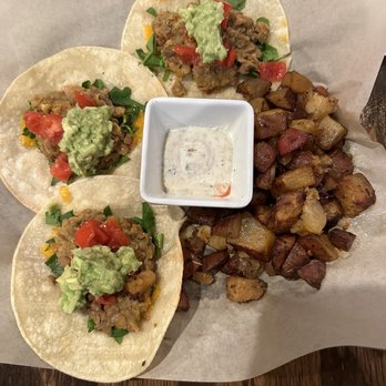 Vibe Gastropub - Lentil tacos were outstanding and the potatoes were the best with their ranch dressing - Vegan Near Me - Fayetteville, North Carolina Vibe Gastropub - Lentil tacos were outstanding and the potatoes were the best with their ranch dressing - Vegan Near Me - Fayetteville, North Carolina