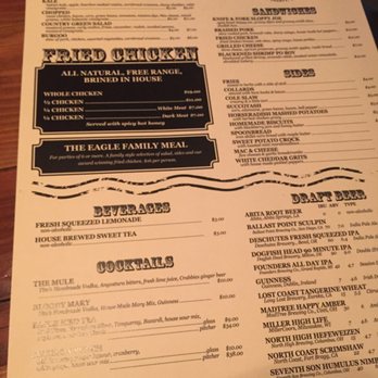 The Eagle Short North - The menu at The Eagle - American Near Me - Columbus, Ohio