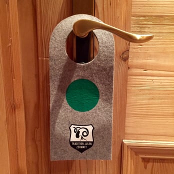 Tradition Julen Hotel - " Green means go" please tidy my beautiful hotel room - Hotels Near Me - Zermatt, VS