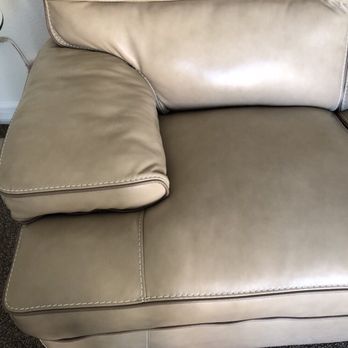 Mathis Home - Love seat left view. Arm is wrinkled. - Furniture Stores Near Me - Ontario, California