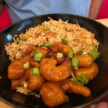 Pei Wei Asian Kitchen - Firecracker shrimp over fried rice - Chinese Near Me - Boynton Beach, Florida Pei Wei Asian Kitchen - Firecracker shrimp over fried rice - Chinese Near Me - Boynton Beach, Florida