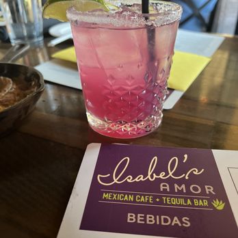 Isabel's Amor - Prickly pear margarita - Mexican Near Me - Gilbert, Arizona Isabel's Amor - Prickly pear margarita - Mexican Near Me - Gilbert, Arizona
