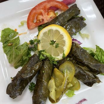 Stone House Mediterranean Grill - Lamb Meat Grape Leave, we ate 2 so you get 8 in appetizer - Wraps Near Me - Washington, Michigan Stone House Mediterranean Grill - Lamb Meat Grape Leave, we ate 2 so you get 8 in appetizer - Wraps Near Me - Washington, Michigan