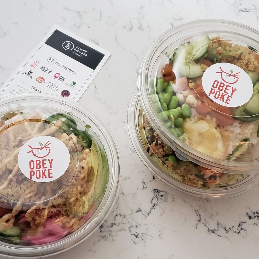 3 poke bowls from the side business