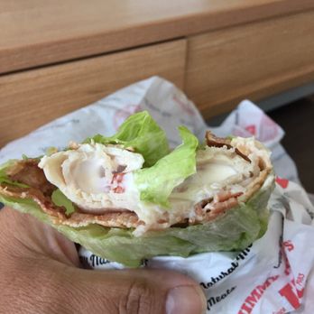 Jimmy John's - #16 Club Lulu (JJ Unwich - means no bread): Turkey breast, bacon, lettuce, tomato & mayo. You don't need it for layered flavor experience! - Sandwiches Near Me - Diamond Bar, California