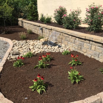 Brennan Landscaping - Commercial planting and wall with water feature 2015 - Dumpster Rental Near Me - Schenectady, New York Brennan Landscaping - Commercial planting and wall with water feature 2015 - Dumpster Rental Near Me - Schenectady, New York