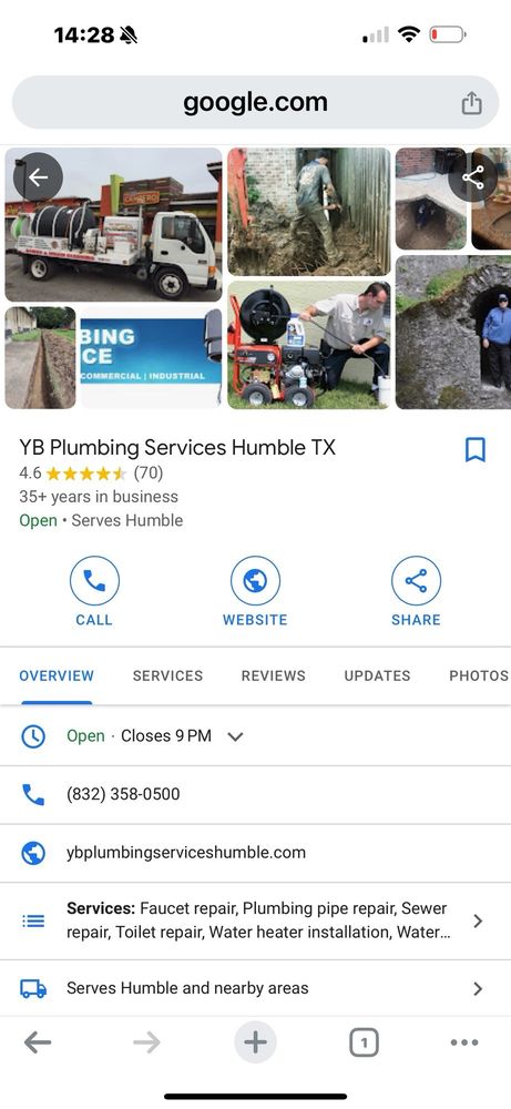 Slide of YB Plumbing