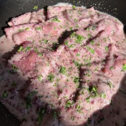 Lavender sauce ravioli Lavender sauce ravioli