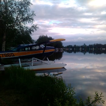 The Lakefront Anchorage - Seaplane parking in the back of the hotel. Picture taken at 11pm in June. - Hotels Near Me - Anchorage, Alaska The Lakefront Anchorage - Seaplane parking in the back of the hotel. Picture taken at 11pm in June. - Hotels Near Me - Anchorage, Alaska