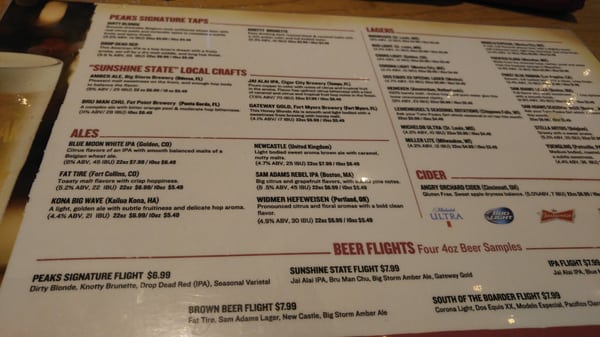 Menu photo 6 Twin Peaks Fort Myers, FL Menu photo 6 Twin Peaks Fort Myers, FL