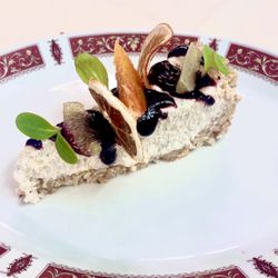 La Carabaccia - Cheesecake di baccalà e coulis ai frutti di bosco