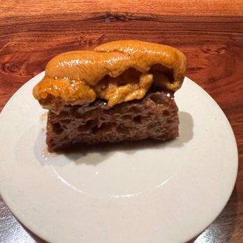 Saison - Sea urchin on grilled sourdough - New American Near Me - San Francisco, California Saison - Sea urchin on grilled sourdough - New American Near Me - San Francisco, California