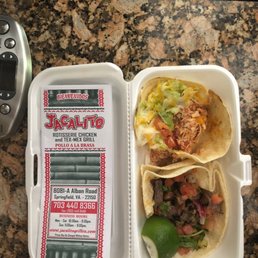 Steak and chicken tacos