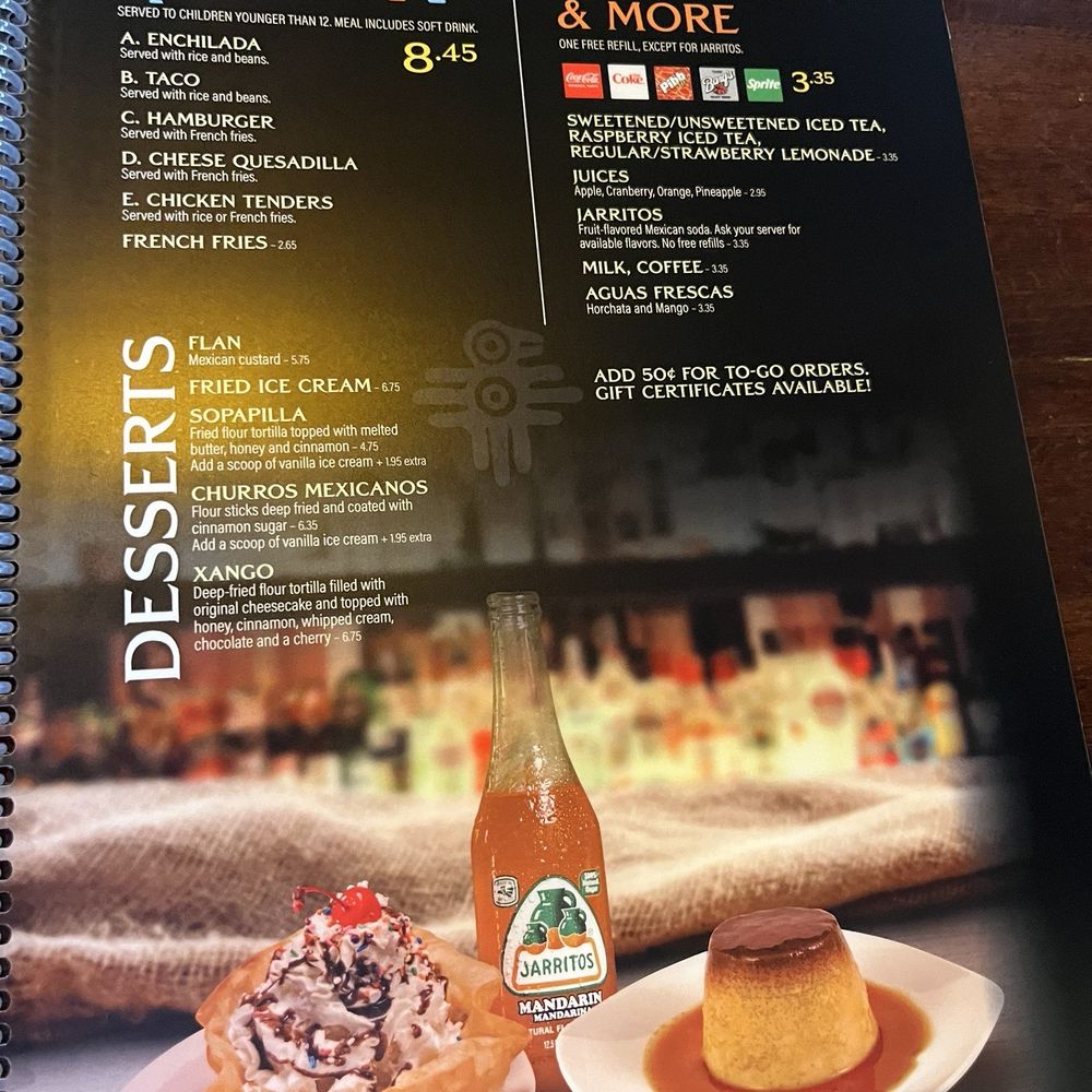 El Salto - Beverage Kids Desserts menu - Mexican Near Me - Brooklyn, Maryland El Salto - Beverage Kids Desserts menu - Mexican Near Me - Brooklyn, Maryland
