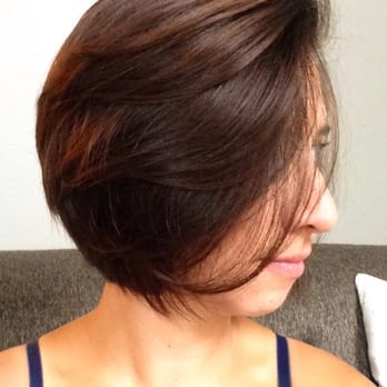 Short Slight A Line Bob Haircut With Season Loving It For 3