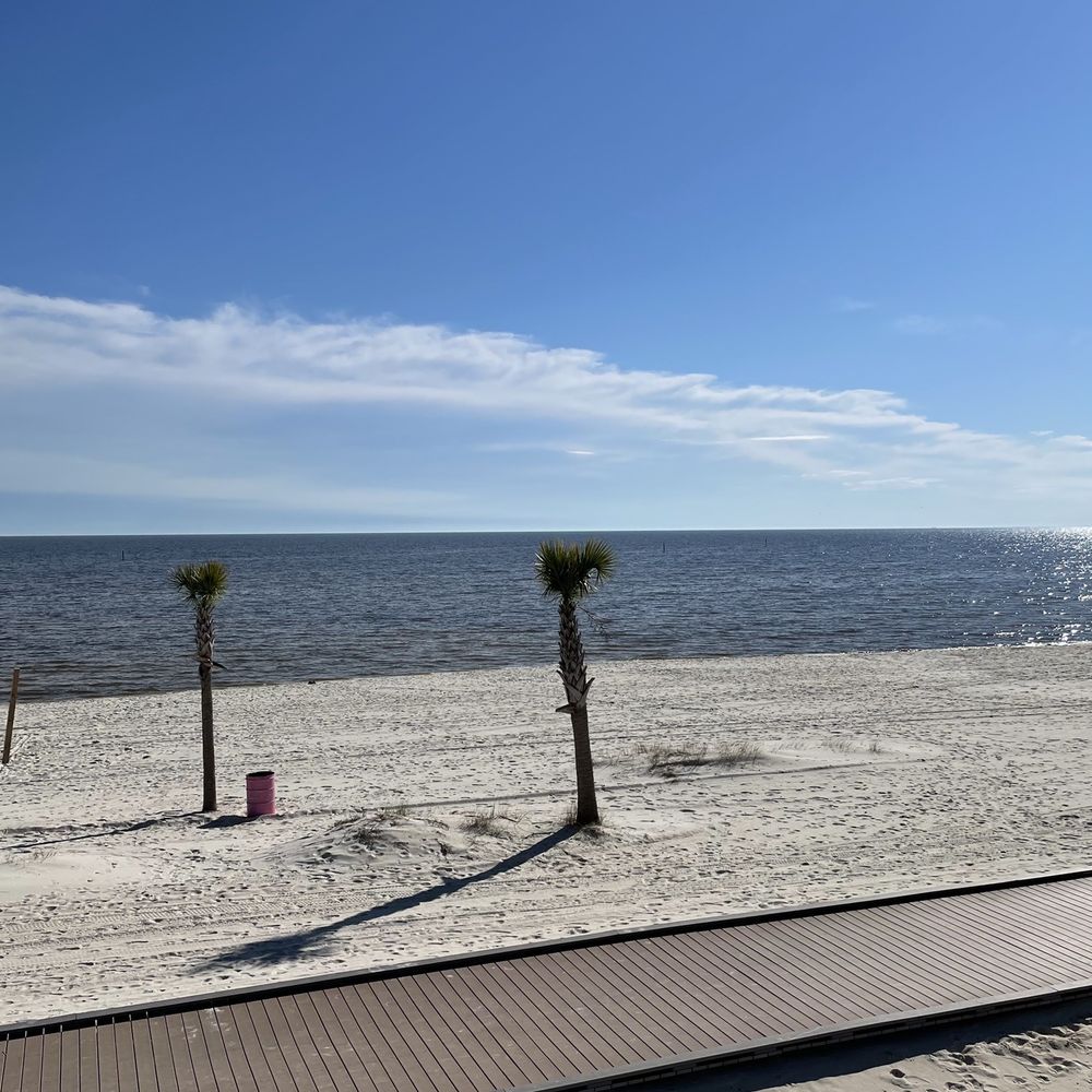 The Reef - The beach view from the deck seating - Seafood Near Me - Biloxi, Mississippi The Reef - The beach view from the deck seating - Seafood Near Me - Biloxi, Mississippi