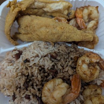 Si Fish & More - Fried catfish, sauteed shrimp and rice and peas. - Soul Food Near Me - Staten Island, New York Si Fish & More - Fried catfish, sauteed shrimp and rice and peas. - Soul Food Near Me - Staten Island, New York